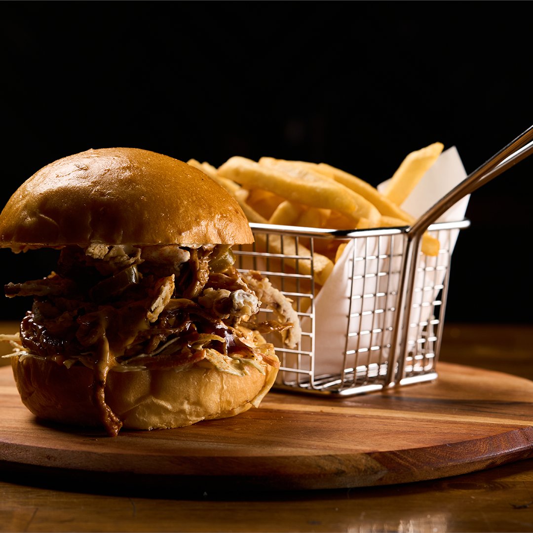 MechanicsMeat's tweet image. Savor the ultimate comfort food experience with Meat Mechanics&apos; signature Pulled Pork Burger. Juicy, tender pulled pork is perfectly seasoned and piled high on a soft, toasted brioche bun. 

🌐meatmechanics.com.au
☎(03) 9994 6479

#pulledporkburger #meatmechanics