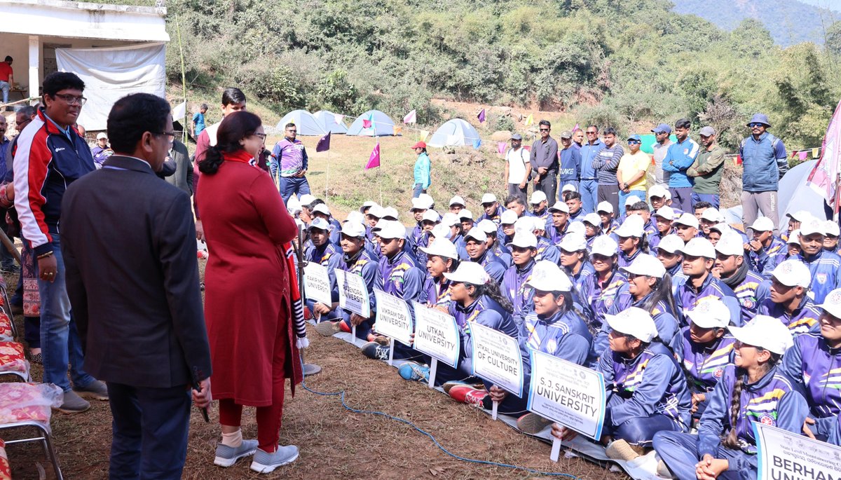 NssBureau's tweet photo. Organized by the NSS Bureau, Berhampur University, the camp exemplified teamwork, adventure, and sustainability, leaving an inspiring legacy for the youth. #NSSAdventure #Mahendragiri https://t.co/rgFUE02GqL