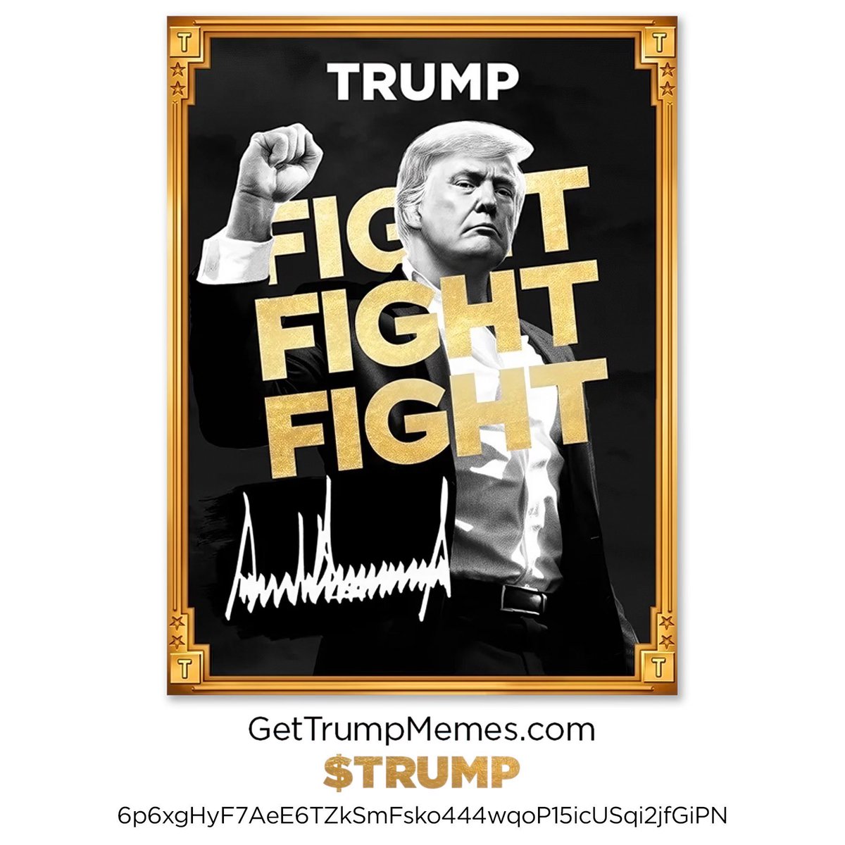 Goldencrypt0x's tweet photo. $TRUMP GIVEAWAY

Since TRUMP is pumping my $SOL bags I’m going to be giving away $500 worth of $TRUMP. 

- Like 
- Retweet 
- Follow me with notis on 🔔

Winner announced in 24hrs https://t.co/zwXmTg85WS