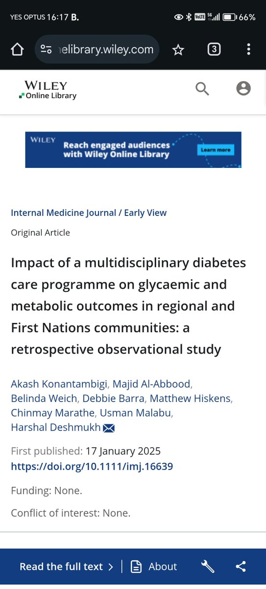 Harshal Deshmukh MRCP MPH PhD CCT FRACP🇮🇳🇬🇧 (@harshaldeshmukh) on Twitter photo First publication from Australia! <a href="/jcu/">James Cook Uni</a>, we look at the impact of together strong connected care TSCC program!
onlinelibrary.wiley.com/doi/abs/10.111… First publication from Australia! <a href="/jcu/">James Cook Uni</a>, we look at the impact of together strong connected care TSCC program!
onlinelibrary.wiley.com/doi/abs/10.111…