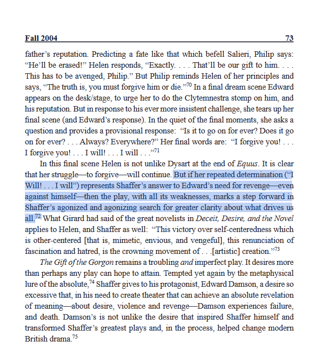 warrbo's tweet photo. HAHAHAH the irony that #chatgpt named this archetype as a phrase "the haunted aspirant" that seems to #googlebomb to a Copyright and Education journal hahaha in a footnote about Equus -hahaha
Block, E. (2004) The Plays of Peter Shaffer
and the Mimetic Theory of René Girard https://t.co/uq7sMoCahZ