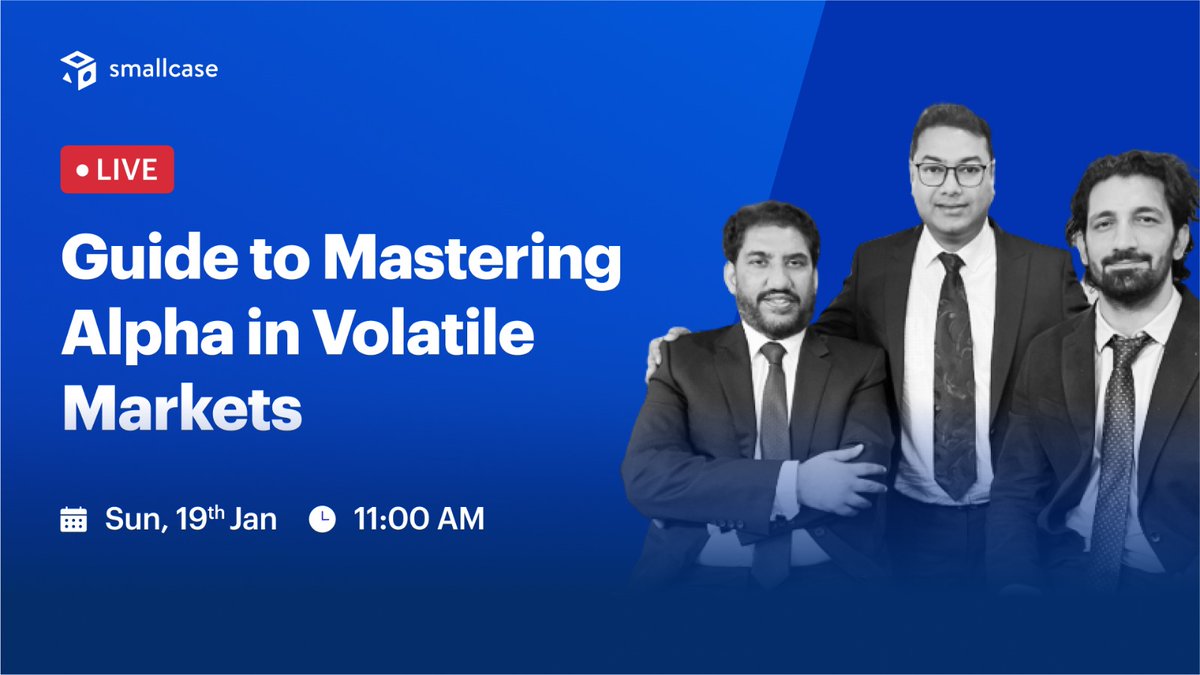 OmniScience_IN's tweet photo. 🚨 Join us for an exclusive AMA &amp; Webinar🚨
Interact with our Portfolio Managers on Guide to Mastering Alpha in Volatile Markets
Date: 19th Jan, 2025
Time: 11 AM IST
Platform: https://t.co/SZsZU7OoIo
Share your queries directly with the Portfolio Managers!
#Nifty #Sensex #stocks https://t.co/ba5gwdJilJ