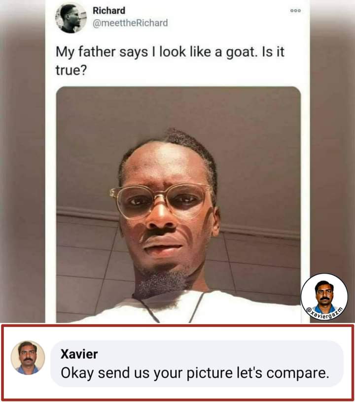 PrimeThread_'s tweet photo. Xavier adds humour to savages 😂 https://t.co/PhusMgAUux