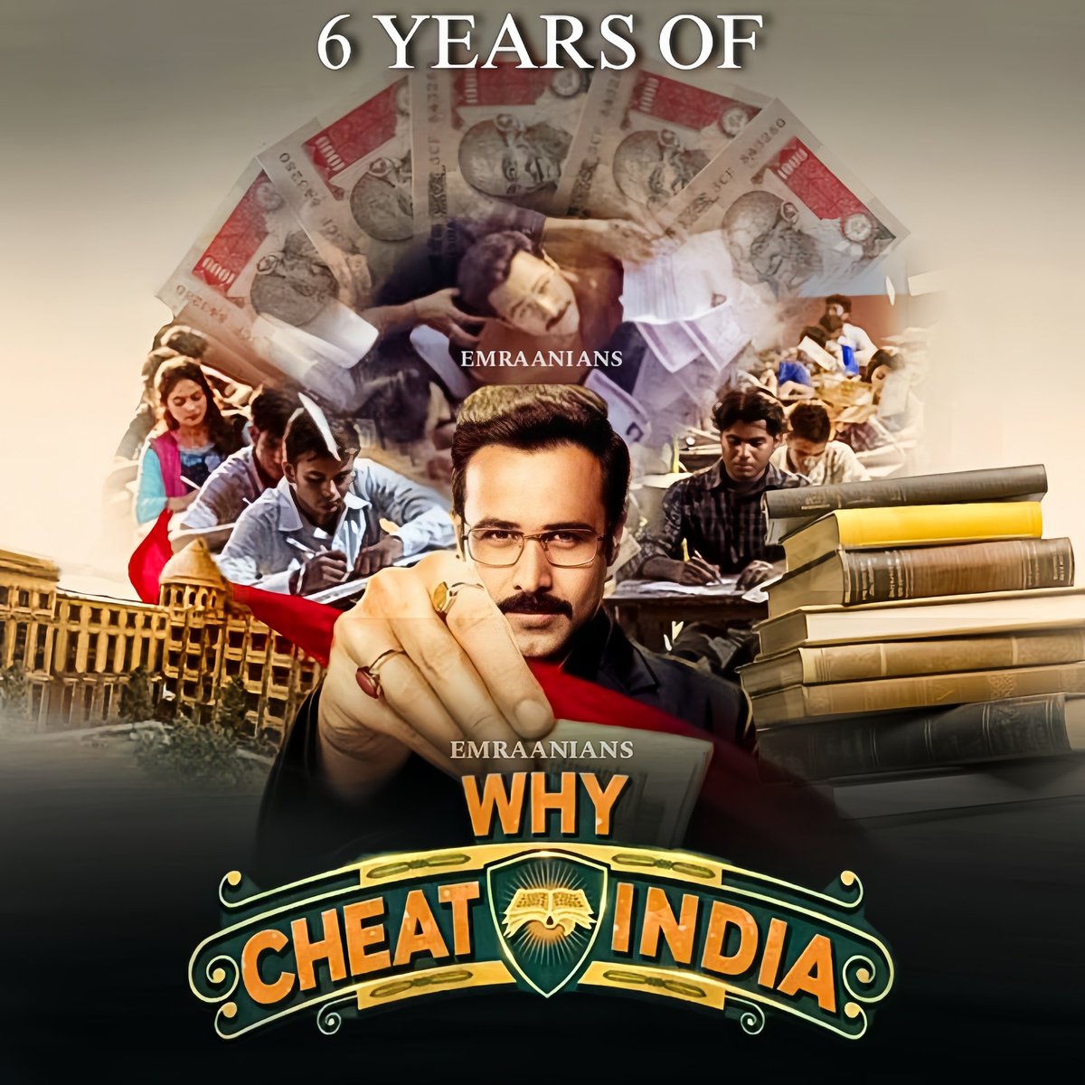 Emraanians's tweet photo. 6 years of Why Cheat India โ a film that opened our eyes to the flaws in our education system.
@emraanhashmi @shreyadhan13 @EmraanHFilms @tanuj_garg @atulkasbekar @EllipsisEntt @TSeries
#EmraanHashmi #WhyCheatIndia #6YearsOfWhyCheatIndia https://t.co/iOjxI2Qoxo
