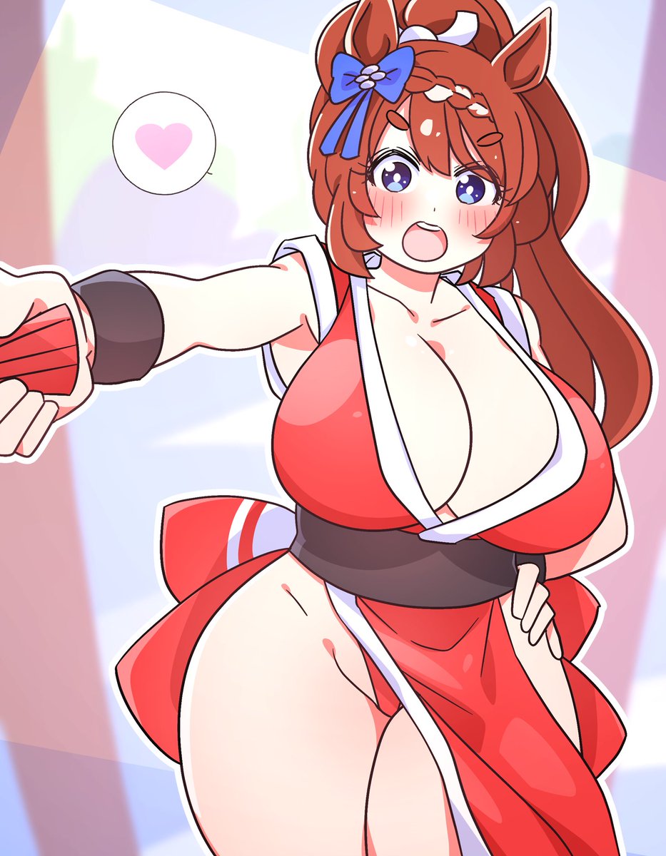 不知火舞 ,スーパークリーク(ウマ娘) 「スーパー不知火舞クリーク 」|怪人デベソのイラスト