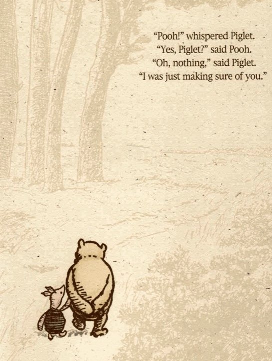 Happy National Pooh Bear Day! 🍯🐻
If I call your name today, I'm just making sure of you... 🫶🏻