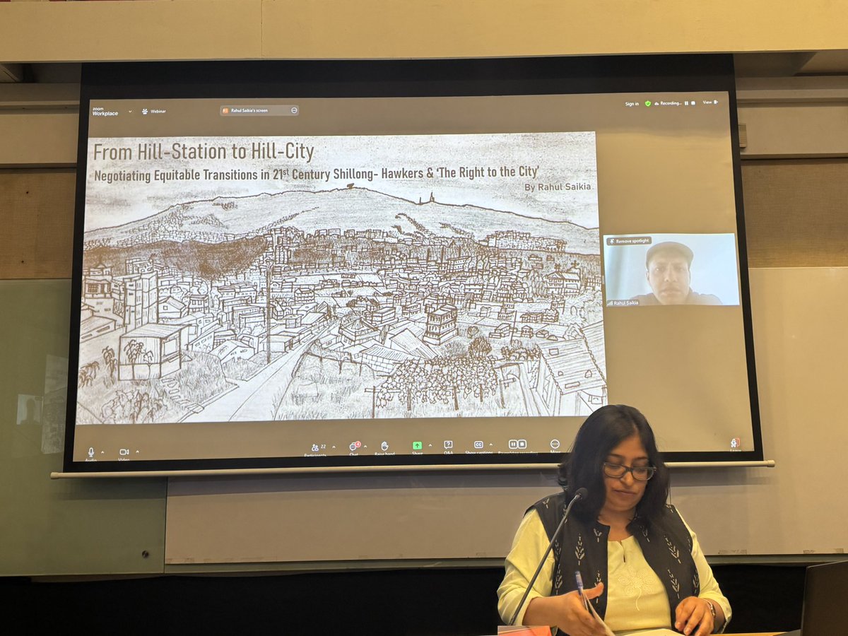 iihsresearch's tweet photo. The final day of #UrbanARC ‘25 is here, closing Research Week with insights on urban transitions.

Panel 11 unpacked:
• Shillong hawkers’ fight for livelihoods
• Kabaddi as a cultural continuum
• Gendered transitions in social media
• Community-led housing justice frameworks https://t.co/3OGwOERYPN