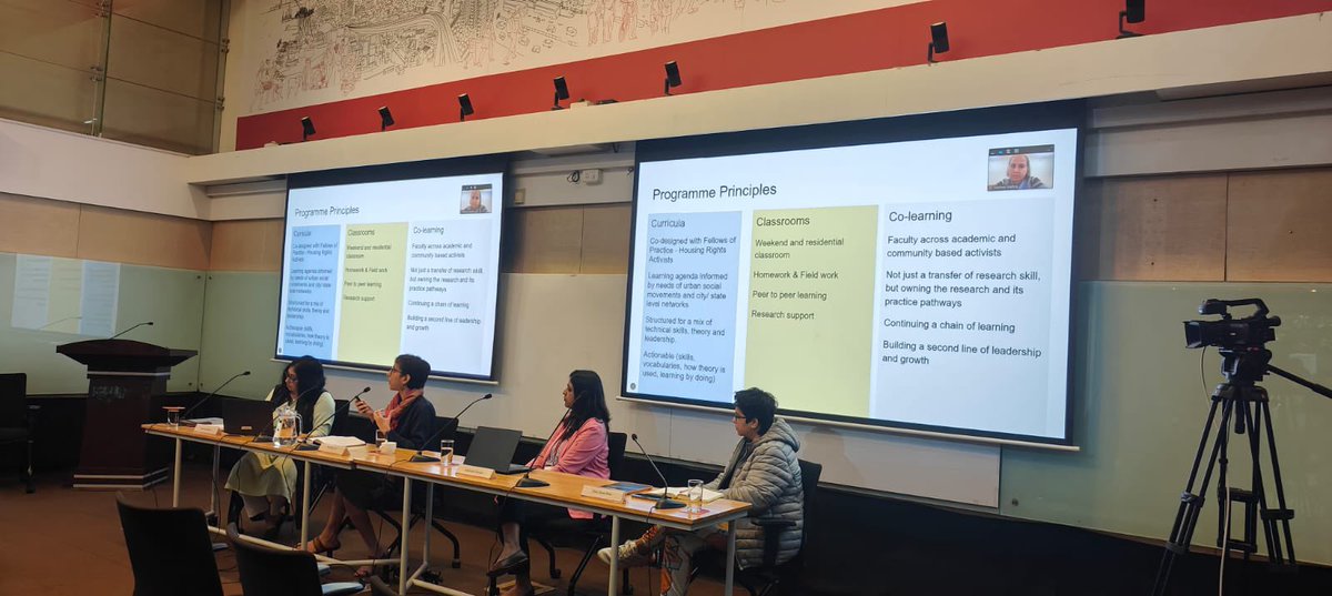 iihsresearch's tweet photo. The final day of #UrbanARC ‘25 is here, closing Research Week with insights on urban transitions.

Panel 11 unpacked:
• Shillong hawkers’ fight for livelihoods
• Kabaddi as a cultural continuum
• Gendered transitions in social media
• Community-led housing justice frameworks https://t.co/3OGwOERYPN