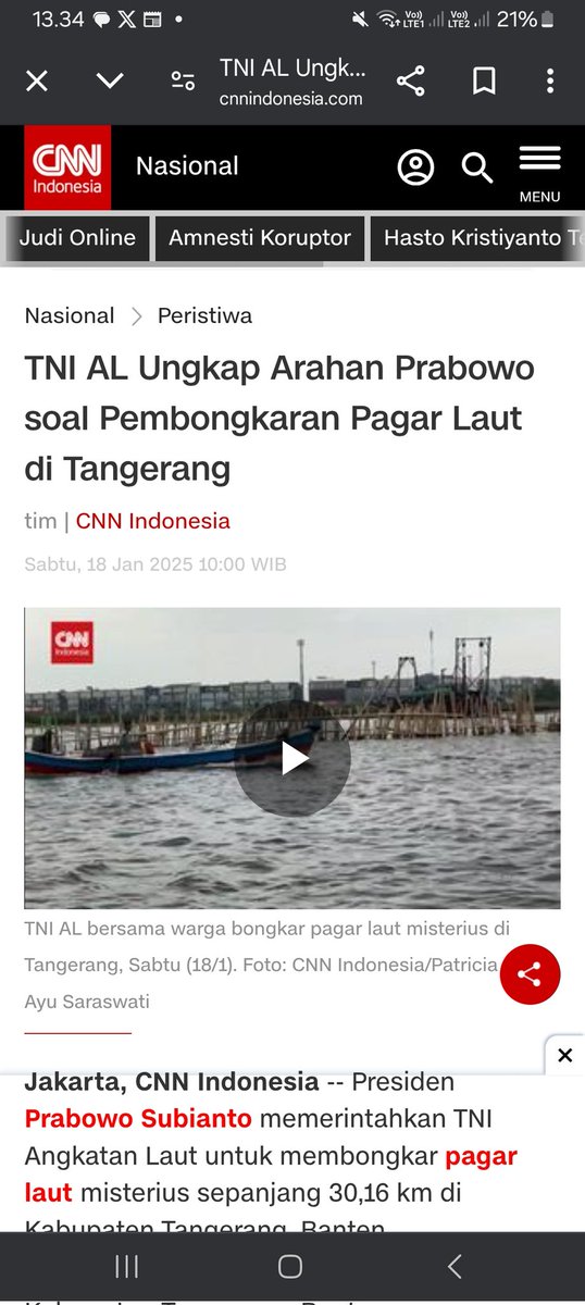 Bongkar pagar ja Harus Perintah Presiden"INI PAGAR SAKTI JENDERAL2 Di negeri ini Takuuutt