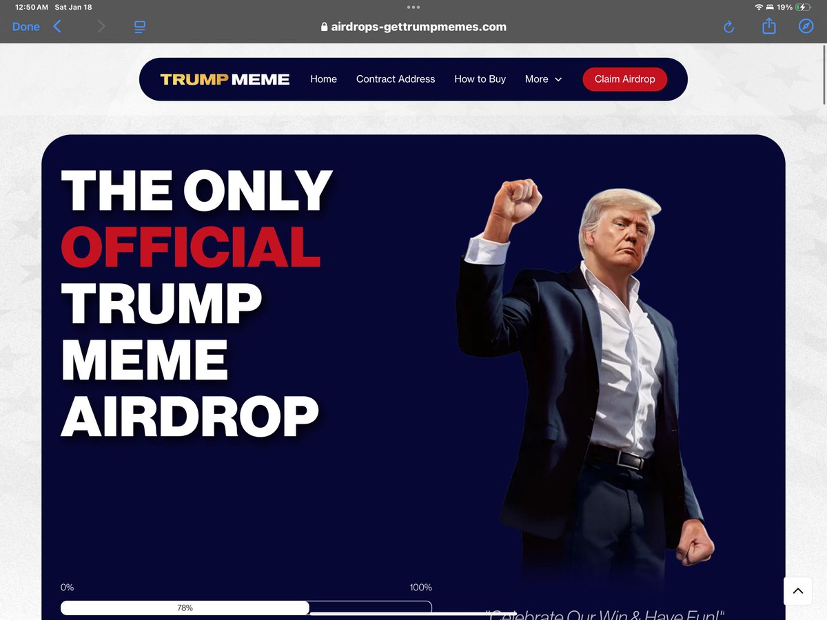 Do not connect your wallets to the website for $TRUMP that is on <a href="/DEXToolsApp/">DEXTools</a>.

It’s a phishing site and you will lose all your tokens. 

<a href="/DEXToolsApp/">DEXTools</a> DO BETTER!