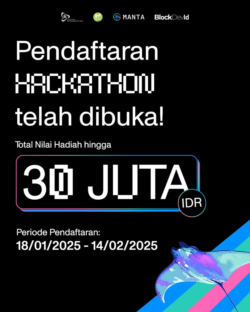🚀 INDONESIA HACKER HOUSE 2025 🚀
Pendaftaran Hackathon telah dibuka! 🎉
💰 Total hadiah hingga 30 Juta IDR! 😱
Caranya? 👇