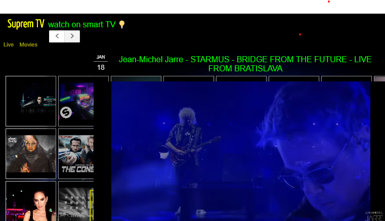 SupremTv's tweet photo. Jean-Michel Jarre - STARMUS - BRIDGE FROM THE FUTURE - LIVE FROM BRATISLAVA https://t.co/seynrqncXL https://t.co/5Svlco7ior