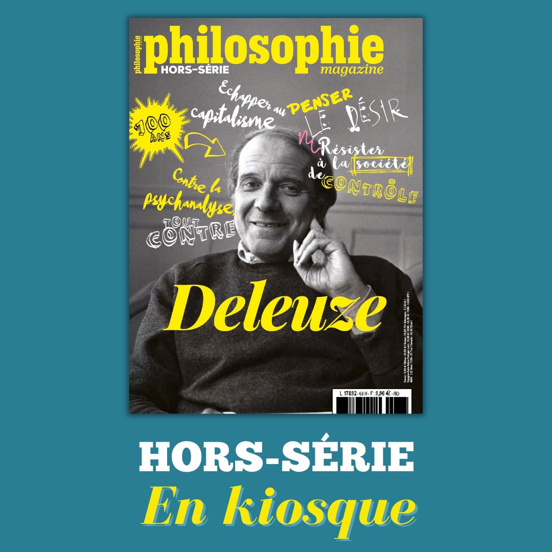 philomag's tweet photo. Né un 18 janvier à Paris, le philosophe Gilles #Deleuze (1925-1995) aurait eu 100 ans aujourd’hui !

���� Redécouvrez sa pensée dans le grand hors-série que nous lui consacrons en ce début d’année 2025.
Disponible en kiosque, ou à la commande ici: https://t.co/cDWMw5X3CA https://t.co/wEjx2VFNN3