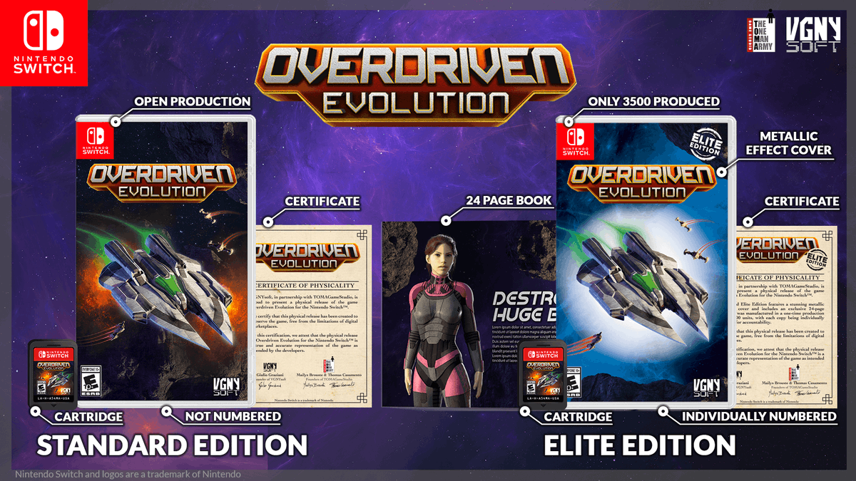 ImpactGame_es's tweet photo. 💎 EXCLUSIVO A LA VENTA 💎
Destruye enormes jefes, esquiva miles de balas y resuelve rápidos rompecabezas con tu poderosa nave espacial en una aventura que no podrás dejar pasar, ¡las UNIDADES de #OverdrivenEvolution son LIMITADAS!
A LA VENTA: https://t.co/clcFHmswS6 https://t.co/HSBN00A8et