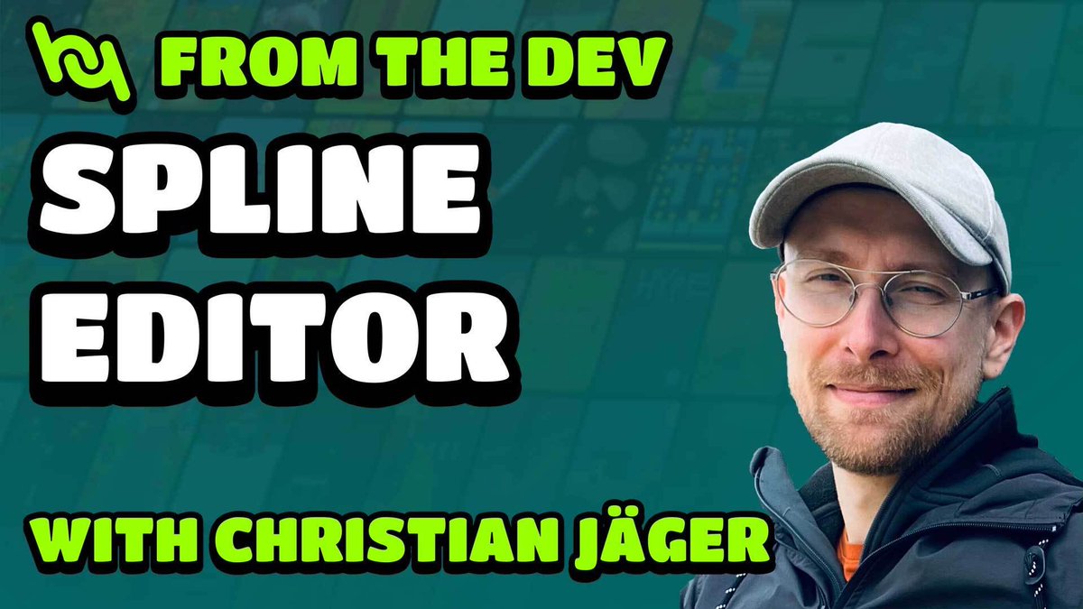 Find out how to use the new Spline tool along with our developer <a href="/plainoldcj/">Christian Jäger</a>.

You can create and edit points along a #Spline and use it to control your camera or to animate different objects in your game.

youtu.be/x5UC9l0PJxE?si…

#Editor #Tech #HypeHype