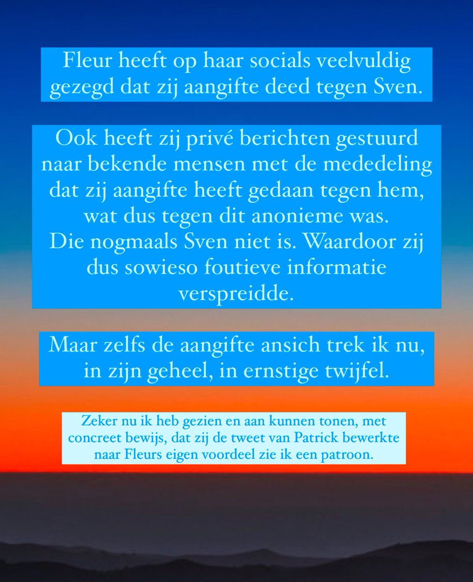Mens_EJN's tweet photo. Achtergrond en analyse van ‘de aangifte van Fleur’. Sowieso tegen de verkeerde persoon, het bewijs dat ik Sven zou zijn is er simpelweg niet omdat ik Sven niet ben. 

En kon Fleur überhaupt wel aangifte doen? Haar bewijs is uiterst zwak. https://t.co/h4xGtw0mwr