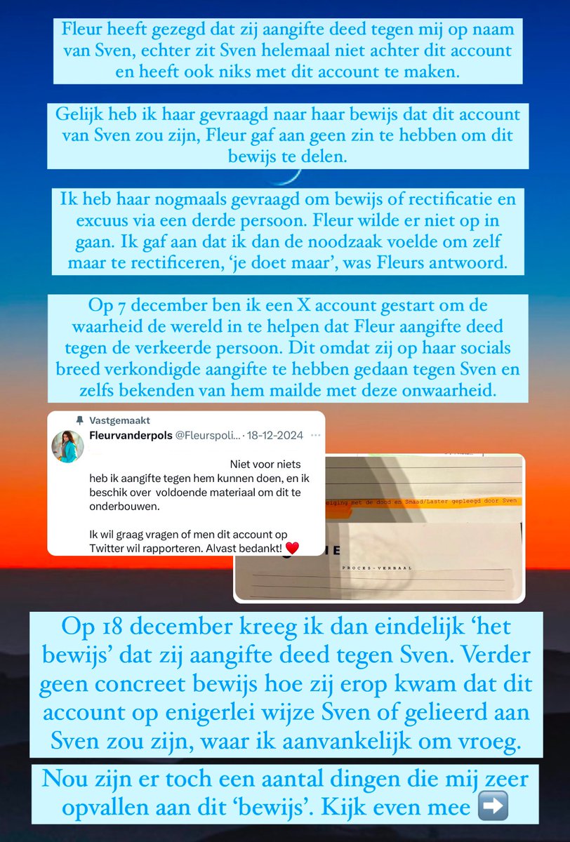 Mens_EJN's tweet photo. Achtergrond en analyse van ‘de aangifte van Fleur’. Sowieso tegen de verkeerde persoon, het bewijs dat ik Sven zou zijn is er simpelweg niet omdat ik Sven niet ben. 

En kon Fleur überhaupt wel aangifte doen? Haar bewijs is uiterst zwak. https://t.co/h4xGtw0mwr