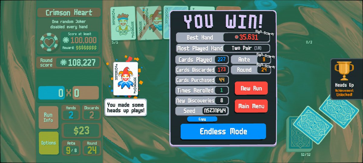 3 days of casual playing to beat <a href="/BalatroGame/">Balatro</a>