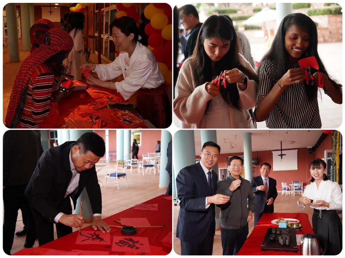 Delighted to be invited to celebrate Chinese new year with China&amp;Eritrean friends. Appreciate preparation&amp;support of Confucius Institute&amp;Chinese institutions. Wish China-Eritrea friendship last forever&amp;all Eritrean friends happiness, good fortune&amp;prosperity in the Year of Snake.