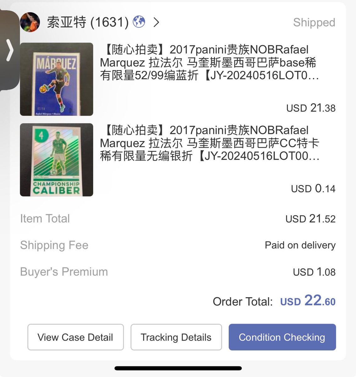 Vitoliascards's tweet photo. @RicardoCollects Hate CH had bought those Rafas in china oh well now I know why my dispute is taking so long, at least they are in a fellow Mexican pc guys hand congrats bro https://t.co/2bajqfpGoQ