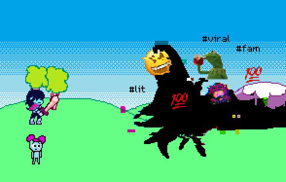 Greychanchibi2's tweet photo. Kris Fighting The Darkness
#DELTARUNE
#Pixelatt
#pibby https://t.co/Ya8DEJvOG2