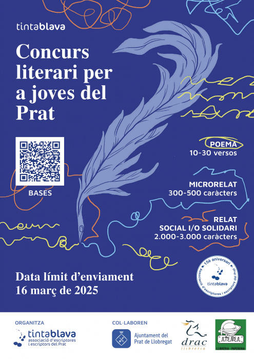 La Asociación Tintablava presenta las bases de los concursos literarios para jóvenes de El Prat 2025
👉 bcnmagazine.com/b/3Qv
Incluyen microrrelatos, poemas y relatos solidarios, con premios para fomentar la creatividad y el compromiso social. <a href="/ajelprat/">Ajuntament del Prat</a>
