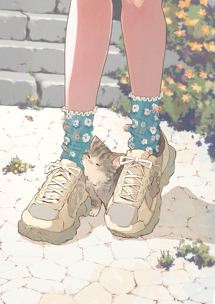 oimo_imoo's tweet image. 足元の幸せ🐈🌼