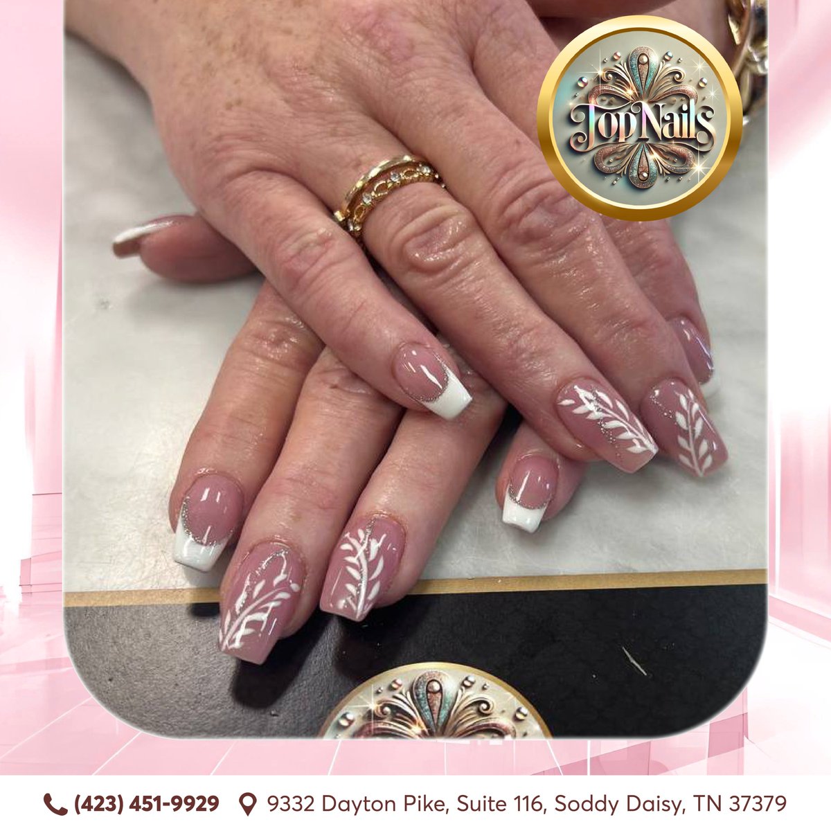 topnails_tn's tweet photo. ❄️🍃 Add a hint of nature to your winter nails! 💅✨#TopNails #TopNailsTN #NailsalonTN #NailSalon #NailArt #NailDesigns #NailsOfInstagram #NailInspo #specialoffers https://t.co/yRjrwyy60r