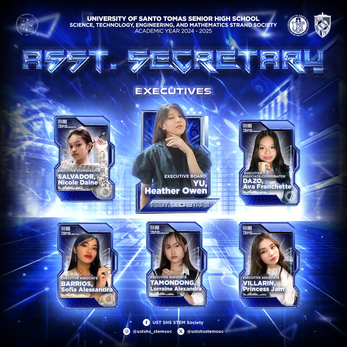 ustshsstemsoc's tweet photo. The masterminds of information that ensure authentic details to uphold excellence with each stride are moving forward! 📄

Behold team Assistant Secretary, the forefront of written communications that goes above and beyond to maintain precision. 🎯 https://t.co/nGdX3QpFKi