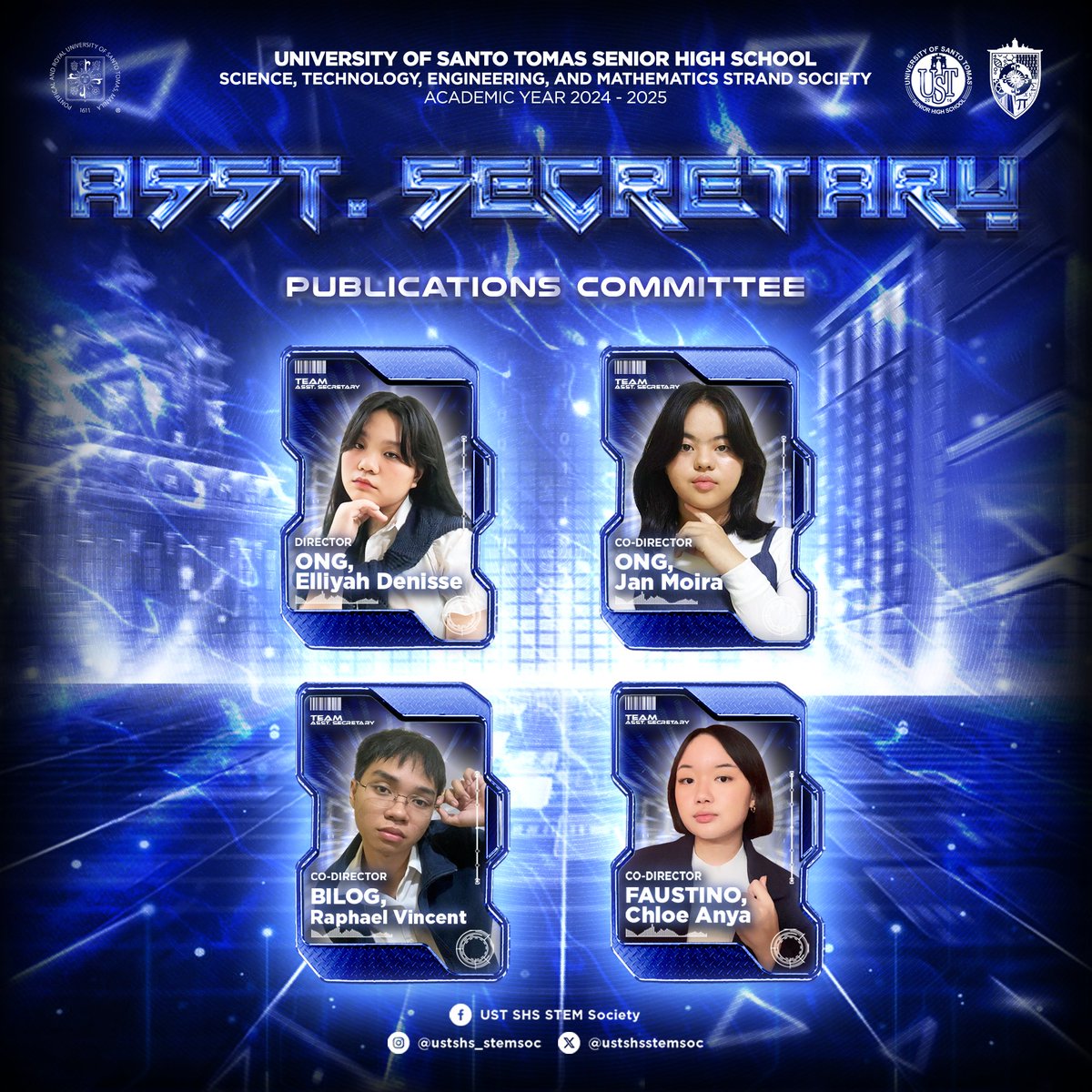 ustshsstemsoc's tweet photo. The masterminds of information that ensure authentic details to uphold excellence with each stride are moving forward! 📄

Behold team Assistant Secretary, the forefront of written communications that goes above and beyond to maintain precision. 🎯 https://t.co/nGdX3QpFKi