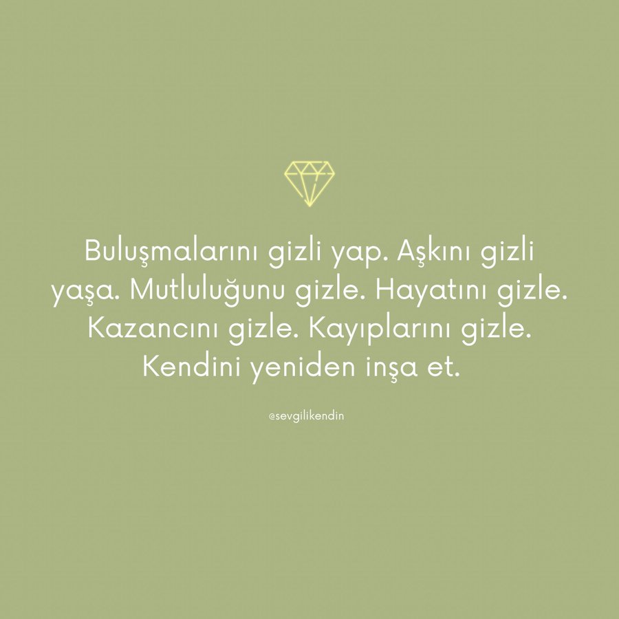Sevgili kendim, (@sevgilikendin) on Twitter photo 