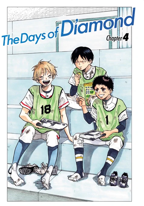 fascinated by the cover pages of the chapters from the days of diamond with regards to jiro and togo. got along okay but as the story progresses, you never really see togo's face while jiro interacts with the others. two different boys, both not really seeing eye to eye. 