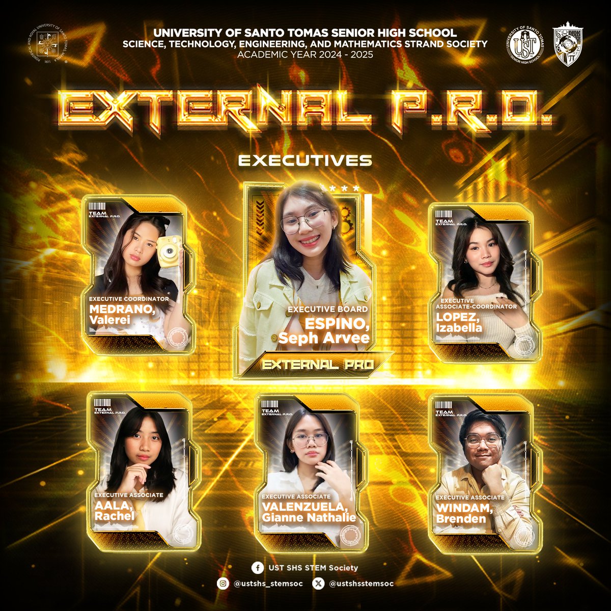ustshsstemsoc's tweet photo. Standing as the bastions of information and collaboration, Team External P.R.O takes on the mantle of promoting engagement within our community! 💬

Team External P.R.O strategizes the way to ensure the efforts of its constituents have the moment to shine all the brighter. 💥 https://t.co/9HTeJ2vk2E