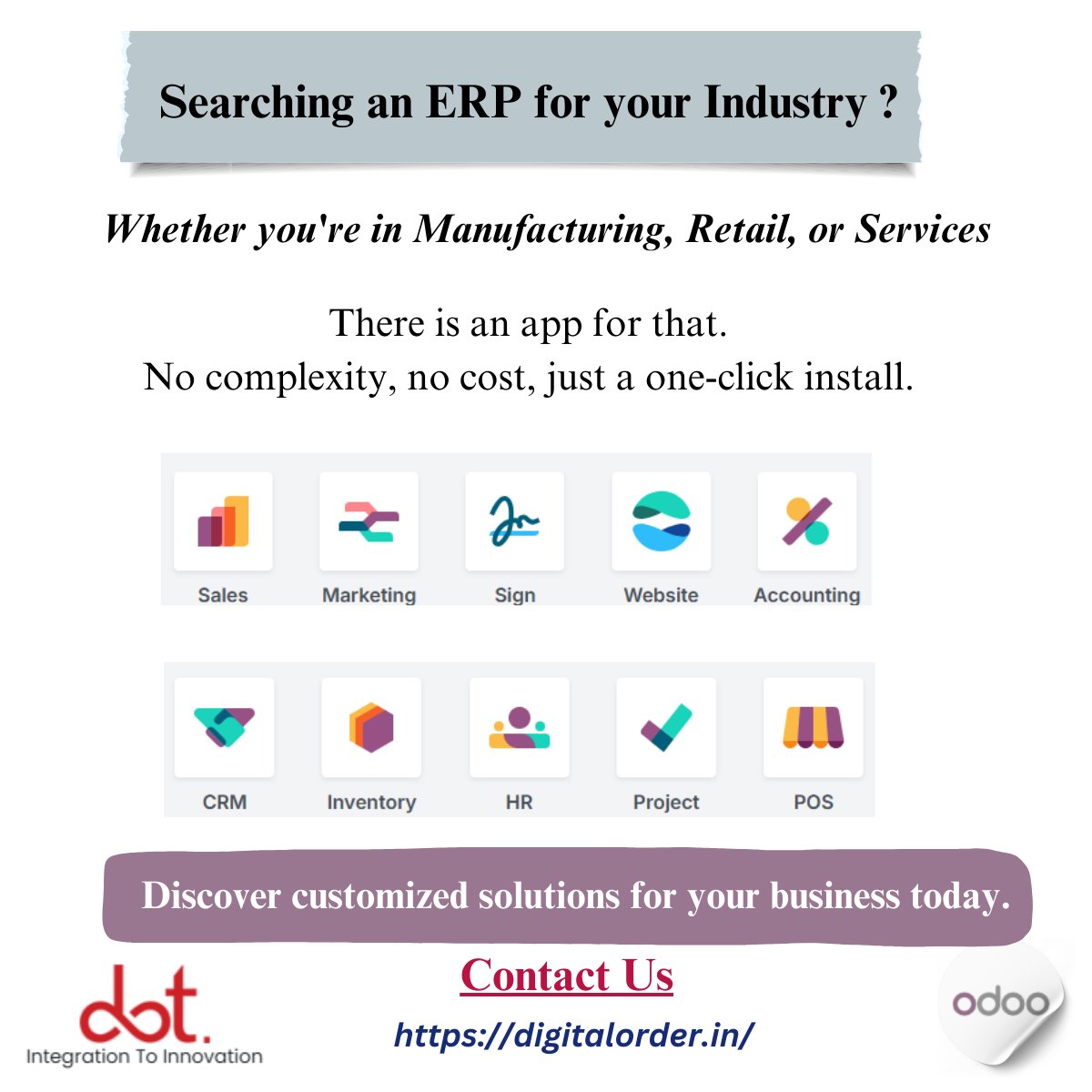digitalorderin's tweet photo. Discover how Odoo ERP can transform your business today with Digital Order Technology. 💼✨

Let’s make managing your business smarter, not harder!

📞 Contact Us 📞

📧 Email: contact@digitalorder.in
📱 Phone: +91 9910375633
🌐 Website: https://t.co/2N0DmBreET https://t.co/sdEqcaY06C