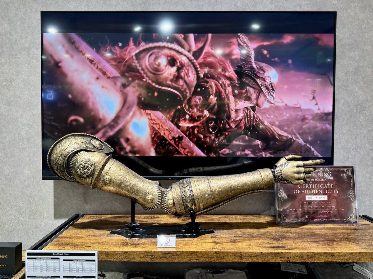 ELDEN RING/ マレニアの義手 1/1 ライフサイズ レプリカ』 ”不敗“や