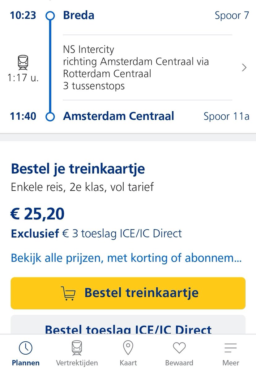 TrainspotterFin's tweet photo. @NS_online ik weet dat ze aan de HSL bezig zijn maar nu is het me heel onduidelijk of ik hier nu toeslag moet betalen of niet...hij gaat aan de treintijd te zien niet over de HSL plus staat t niet bij de trein zelf maar bij de prijs staat t er wel bij?? wat moet ik doen? https://t.co/Brhb1rtySu
