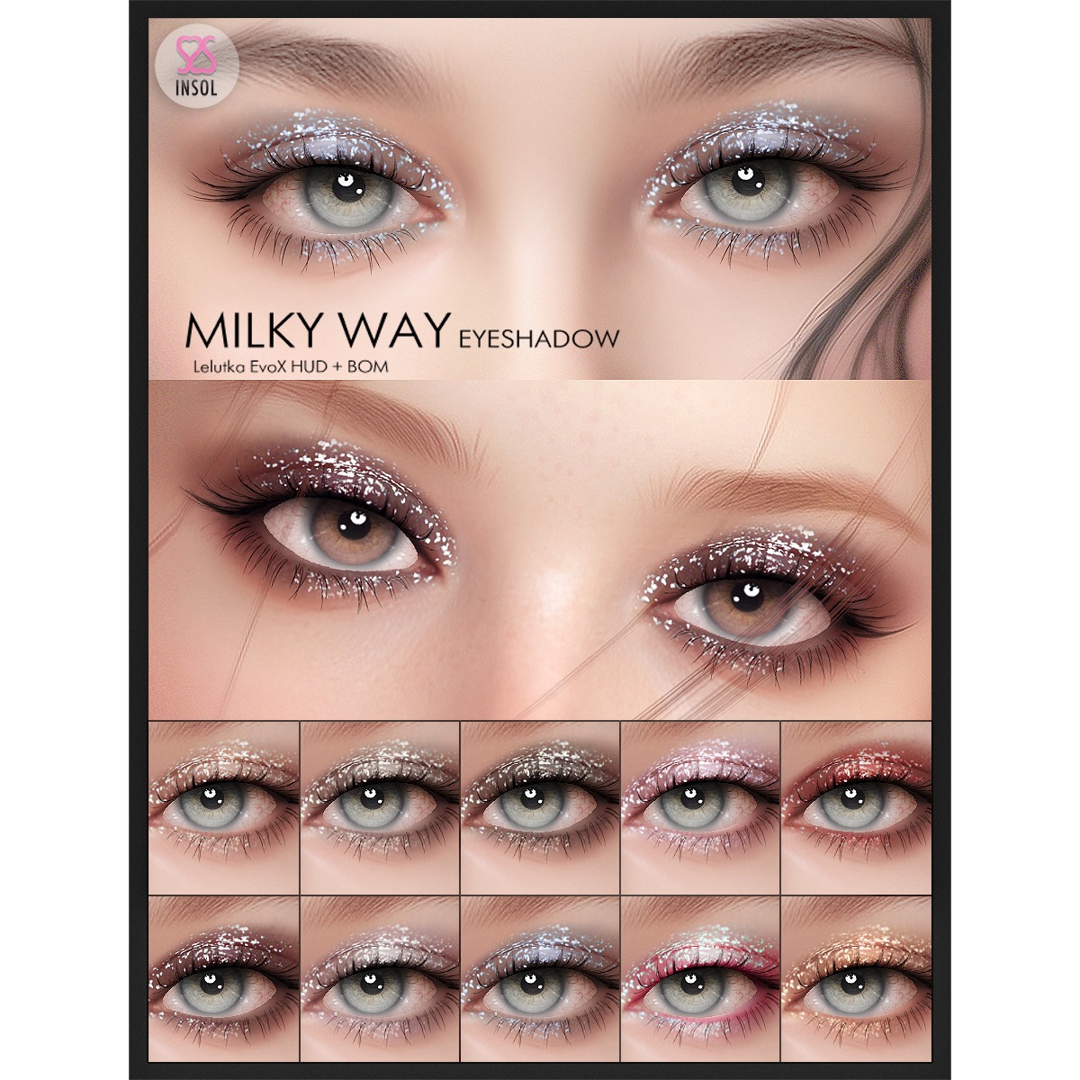 KawaiiFeedSL's tweet photo. INSOL Milky Way Eyeshadow & Tokito Eyes @ Kustom9〡Taxi: https://t.co/n3xq2DcttO
#secondlife #metaverse #insol #kustom9 #slevent #slcontent #kawaiifeed https://t.co/RZlun7Mjn0