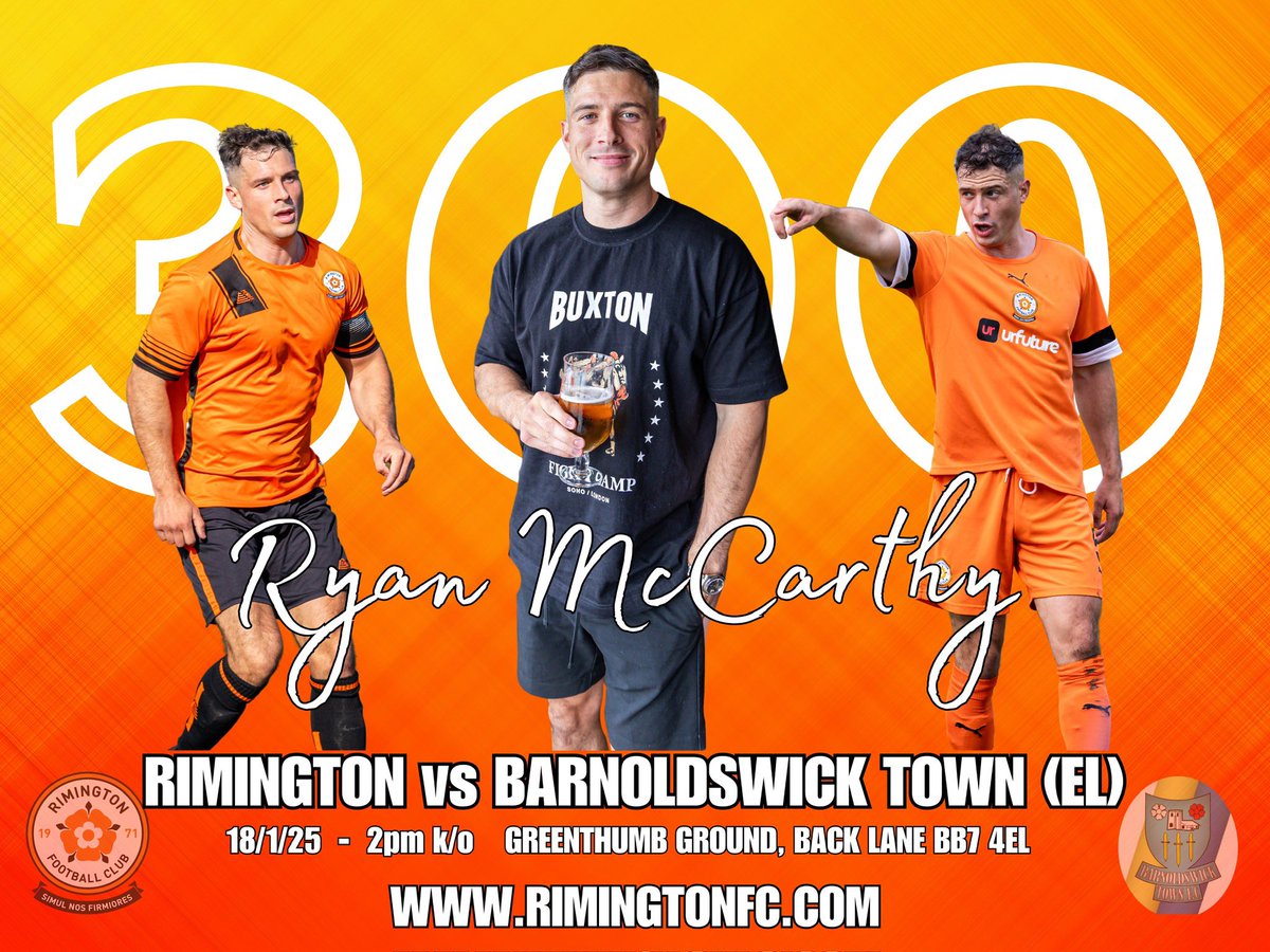 Tony Kirk Photography (@tonykirkphotos) on Twitter photo Congratulations to Ryan on what should (finally!) be his 300th appearance for <a href="/Rimyfc/">Rimington Football Club ๐ด๓ ง๓ ข๓ ฅ๓ ฎ๓ ง๓ ฟ</a> today ๐ค๐. Congratulations to Ryan on what should (finally!) be his 300th appearance for <a href="/Rimyfc/">Rimington Football Club ๐ด๓ ง๓ ข๓ ฅ๓ ฎ๓ ง๓ ฟ</a> today ๐ค๐.