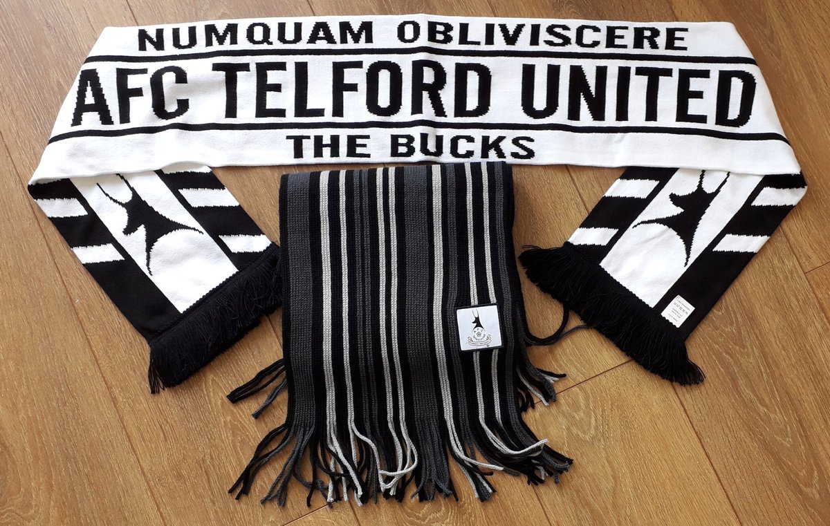 AFCTUClubshop's tweet photo. The temperature has dropped but we have you covered. The @telfordutd shop is now open for all your scarves and bobble hat needs. https://t.co/eWaHQGeglp