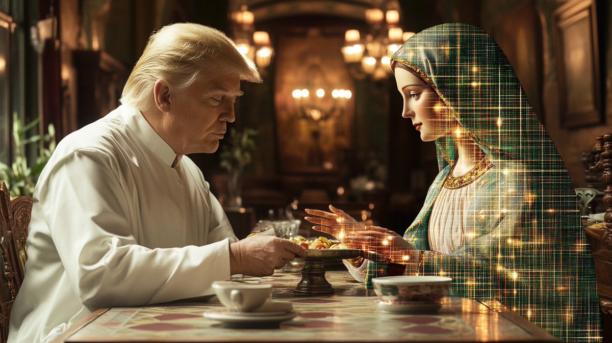 Meme_Courier's tweet photo. $Cradle team members will attend #trumpinauguration2025 dinner and discuss removing @SBF_FTX as an advisor for the cryptocurrency industry. Cradle sincerely suggests opting for a super #AIagent instead.
🤖 #Crypto #Blockchain #AI #Innovation #SBF #FTX #CryptoAdvisors https://t.co/ViNQYvNP8A