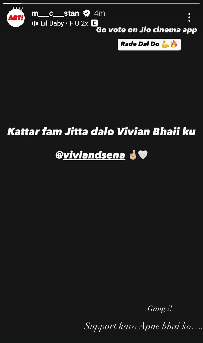 devil_nahyan's tweet photo. OMG 😭😭🔥🔥🔥

Stanny supporting Vivian  🥹❤️🔥

Am I dreaming or wott? 😭❤️🔥🔥

Thank you #MCStan 🥹❤️🔥🔥🔥

#VivianDsena #BiggBoss18 https://t.co/DCpXAabe8g