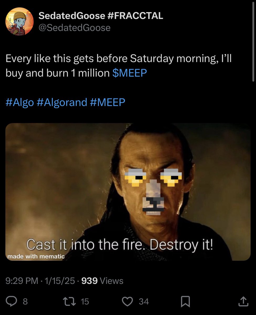 SedatedGoose #FRACCTAL tweet media