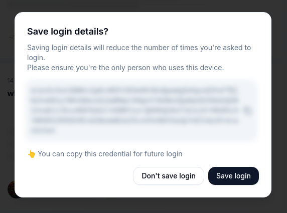 ecashchat's tweet image. eCashChat.com version 1.7.3 is here!
(as usual, refresh your browser)

In this version:
🔑 𝐈𝐦𝐩𝐫𝐨𝐯𝐞𝐝 𝐒𝐢𝐠𝐧𝐚𝐭𝐮𝐫𝐞 𝐔𝐗: next time you login via signature you will get an authentication code for your account. In future logins, pasting this code into either