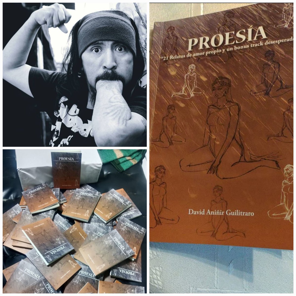 miguelfriasreca's tweet photo. Partiendo al Persa Victor Manuel a conocer esta nueva publicación, de mi Peñi David Aniñir ( Mapurbe ) "Proesía" 21 relatos de amor propio y un bonus track desesperado.
#Proesía
#Mapurbe
#PersaVictorManuel https://t.co/Cijuzb2qzZ