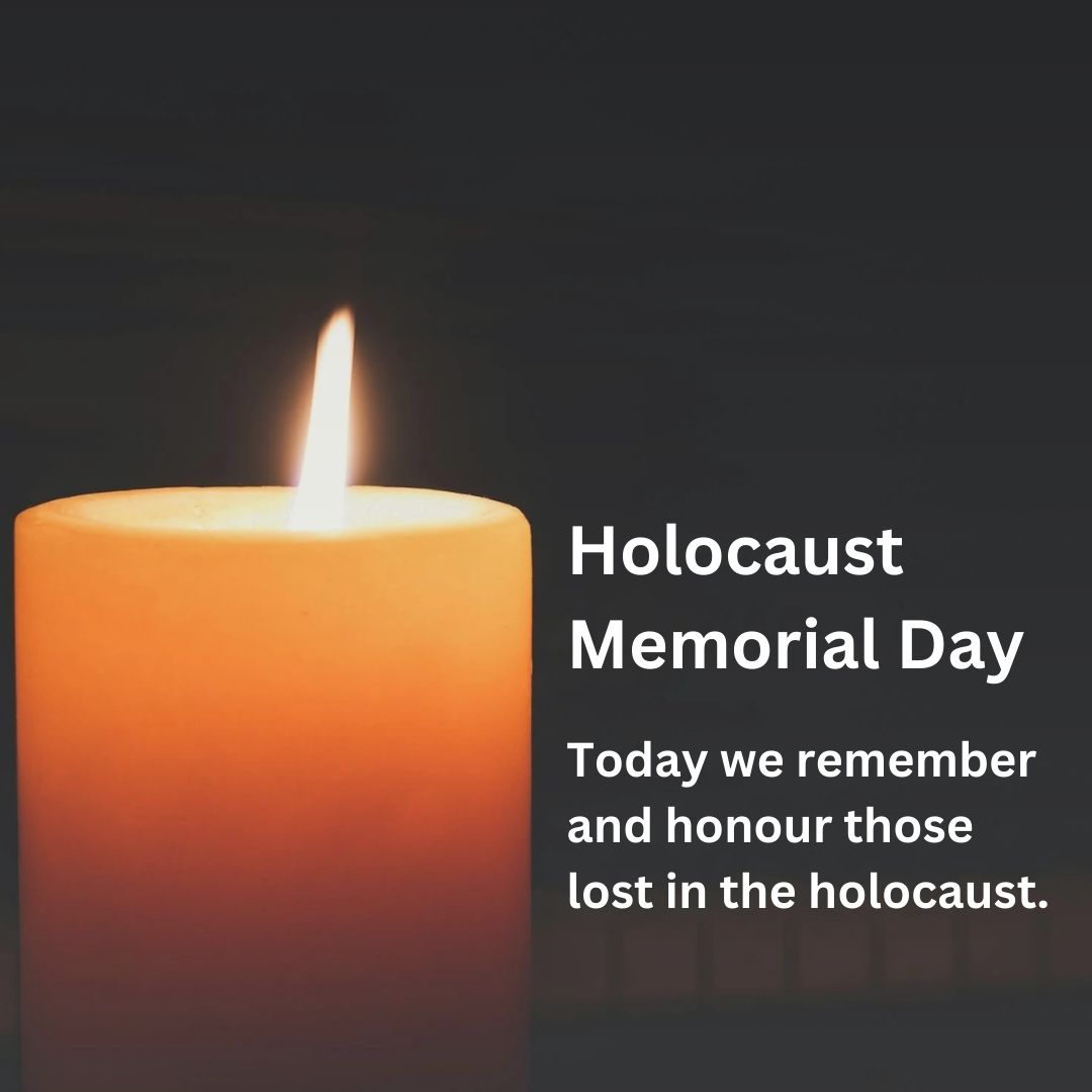 🌟Today, on Holocaust Memorial Day, we light a candle to honour and remember the six million Jewish people and countless others who tragically lost their lives during the Holocaust.

By remembering the past, we take steps towards a brighter, kinder future.

#HolocaustMemorialDay