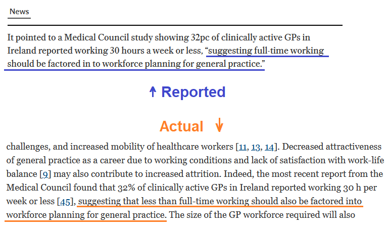 Mike O'Callaghan (@mike0callaghan) on Twitter photo <a href="/ConorTMcGrane/">Conor McGrane</a> <a href="/MaireTNC/">DrMáireT</a> Mis-quoting from the journal article is not a good look to be fair- Article actually says that some doctors need to work part-time, and this should be supported across the system... Not that full-time working for all is aim of GP workforce planning <a href="/Independent_ie/">Irish Independent</a> <a href="/eilishor/">Eilish O'Regan</a> <a href="/ConorTMcGrane/">Conor McGrane</a> <a href="/MaireTNC/">DrMáireT</a> Mis-quoting from the journal article is not a good look to be fair- Article actually says that some doctors need to work part-time, and this should be supported across the system... Not that full-time working for all is aim of GP workforce planning <a href="/Independent_ie/">Irish Independent</a> <a href="/eilishor/">Eilish O'Regan</a>