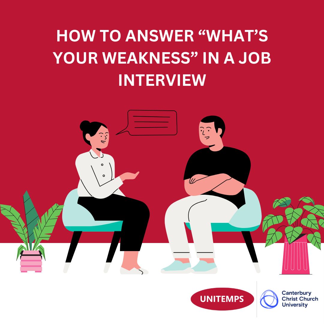 💼What’s Your Weakness?🤔 It’s your time to shine! Show self-awareness &amp; growth: 

✔️Choose a skill, not a personality trait 
✔️Share how you’re improving it 
✔️Give real examples 

Prep today, ace tomorrow. More tips here: tinyurl.com/bdxrv3aw 

#InterviewTips #CareerGrowth