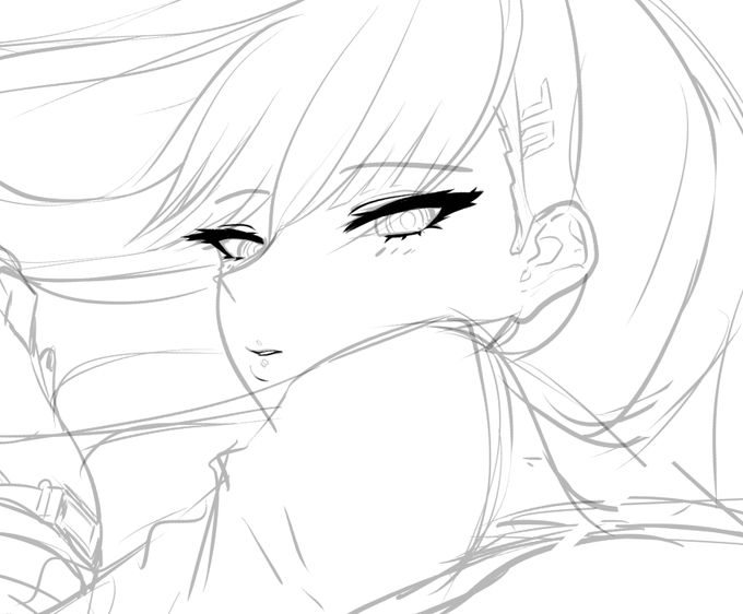 この向きで見るとマジで他人なんですけど
唇をイイ感じに描けているのでノーカンです 