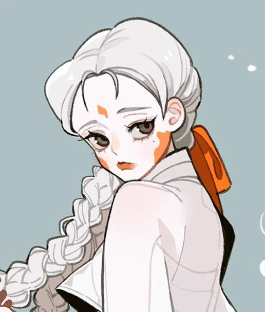 사실 얼굴에두 신경 많이 썼어요 ㅎㅎ..  주둥이 수염 잔머리카락으로 표현하기 잉어 무늬로 연지곤지 만들기// 