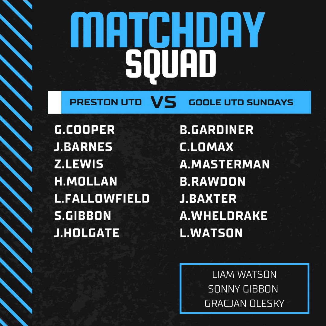 Matchday squad for tomorrow🔵⚪️